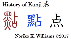 History of Kanji 点